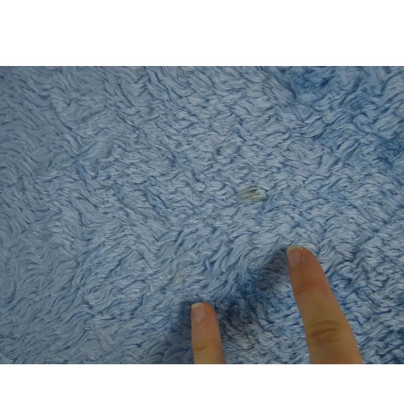 Disney Crown Crafts Winnie the Pooh Bear Hugging Tigger Blue Baby Blanket Satin - Picture 2 of 5